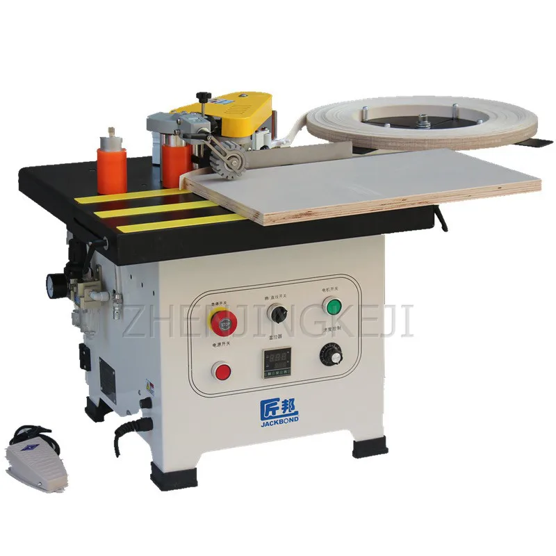 

Desktop Manual Edge Banding Machine 220V Multi-function Automatic Tape Breaking Double-sided Glue Coating Straight Edg Machiner