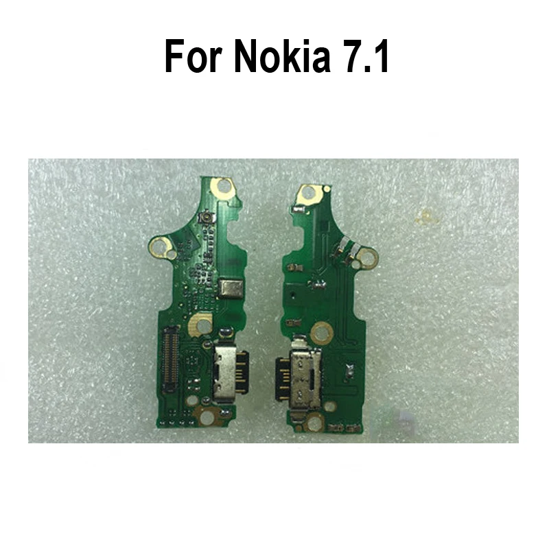 Оригинал для Nokia 7 1 USB док станция зарядный порт микрофон мотор вибратор Модуль