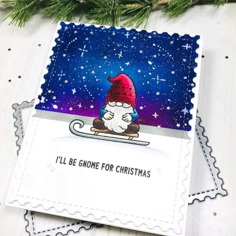 Santa Claus Clear Stamps &amp Metal Cutting Dies for Scrapbooking and Card Making Paper Craft 2019 New die cuts | Дом и сад