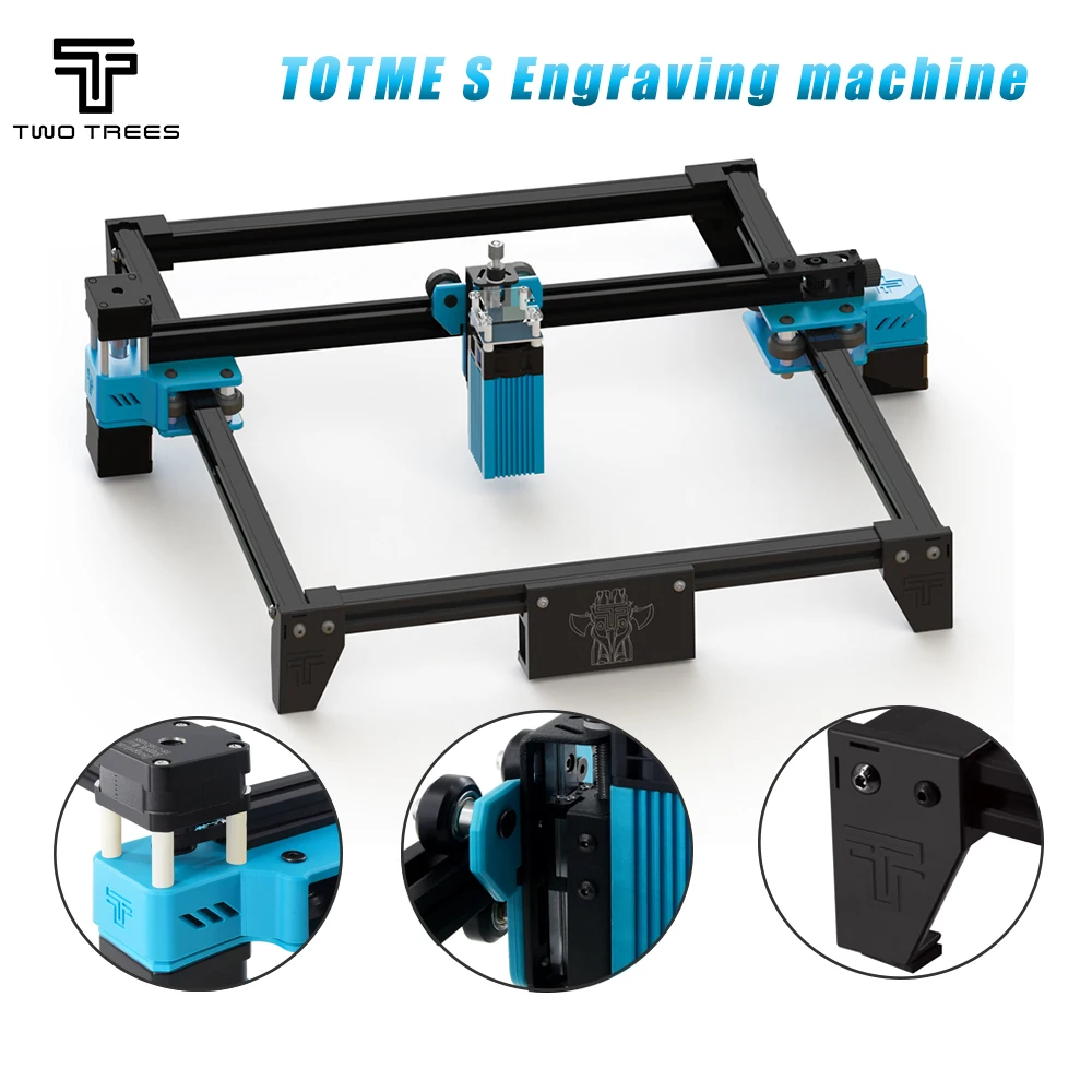 Лазерный гравировальный станок Twotrees Totem S 40 Вт рама сделай сам быстрая