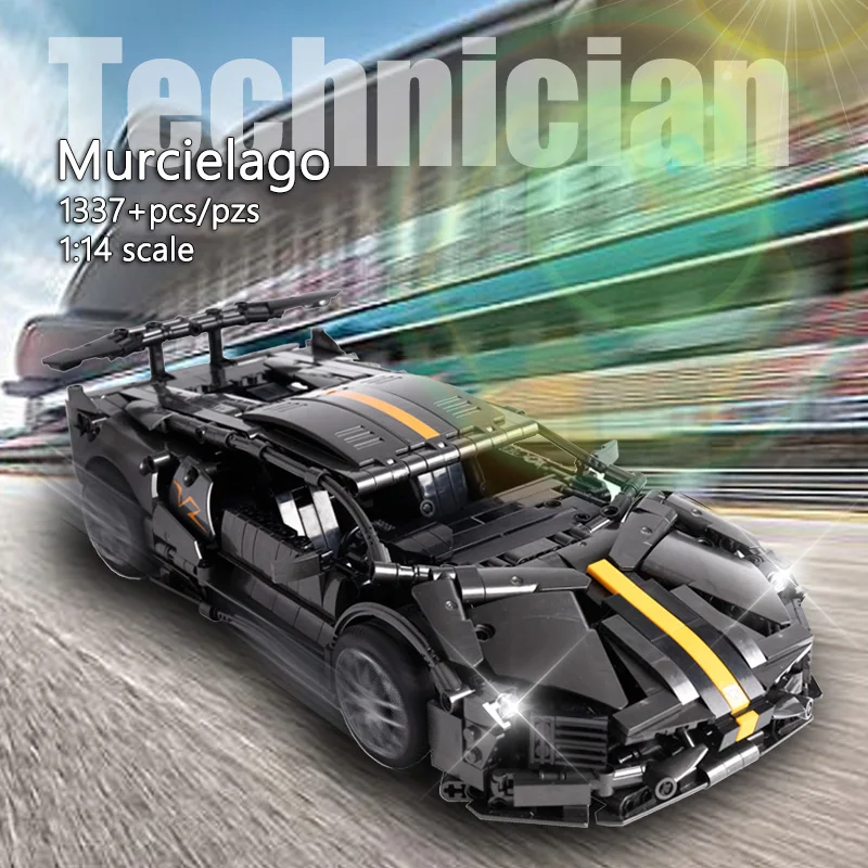 1337pcs Technician City Super Sport Racing Car Model Building Blocks Creative Lamborghinied Bricks Set Toys For Children Gift - купить по