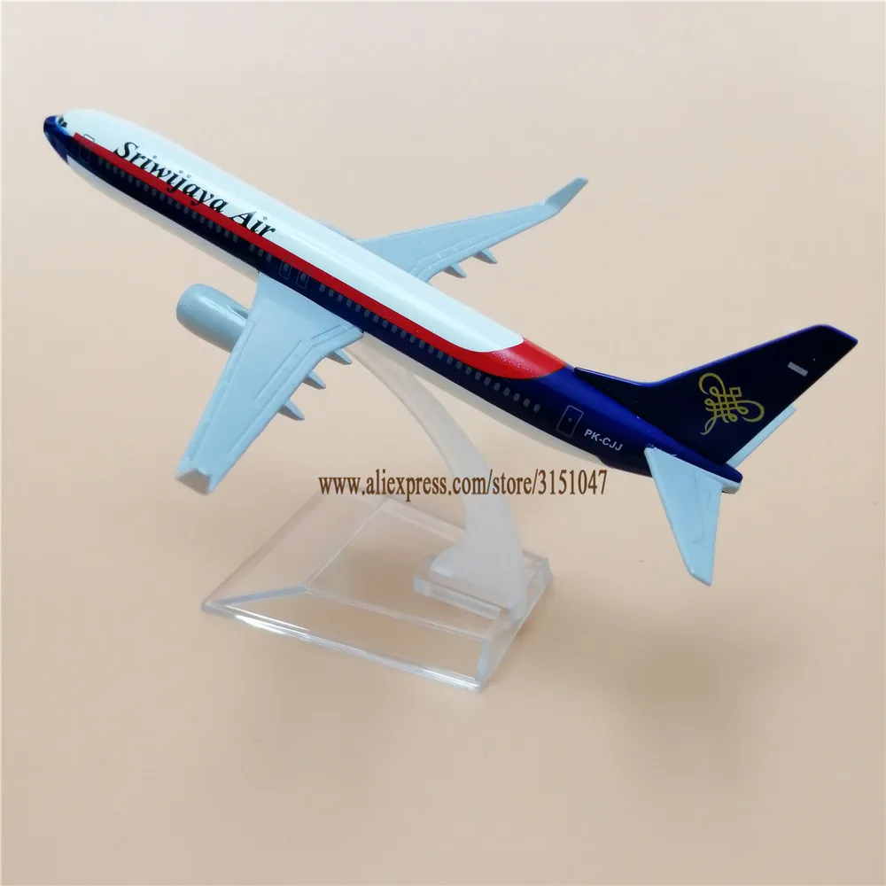 Воздушный Sriwijaya авиакомпаний B737 Boeing 737 Airways модель самолета синий сплав металла