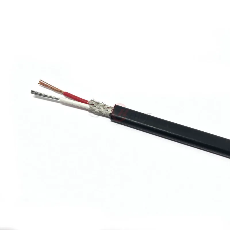 Черный изолированный ПВХ термопарный провод высококачественный электрический |