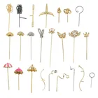 SNASAN 2 шт. латунь с позолоченным ангелом, дьявольская палочка, полушпилька, подвески, ювелирные аксессуары, барочный жемчуг, сделай сам