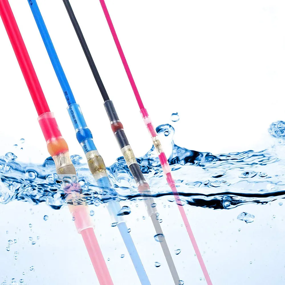 Изолированный термоусадочный соединитель для стыковой проволоки 100 шт. 12-10AWG