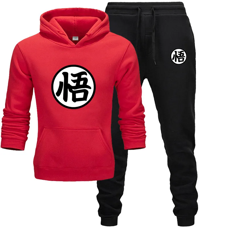 

2021 Men's Hoodie Set Fashion Sportswear Pure Cotton + Daily Band Loose Pants