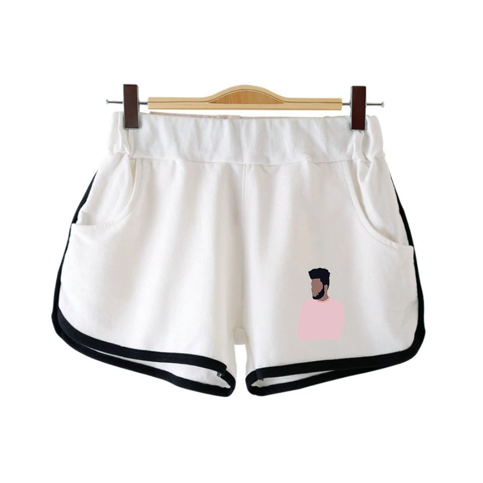 KHALID принт 100% хлопок короткие женские летние сексуальные модные повседневные