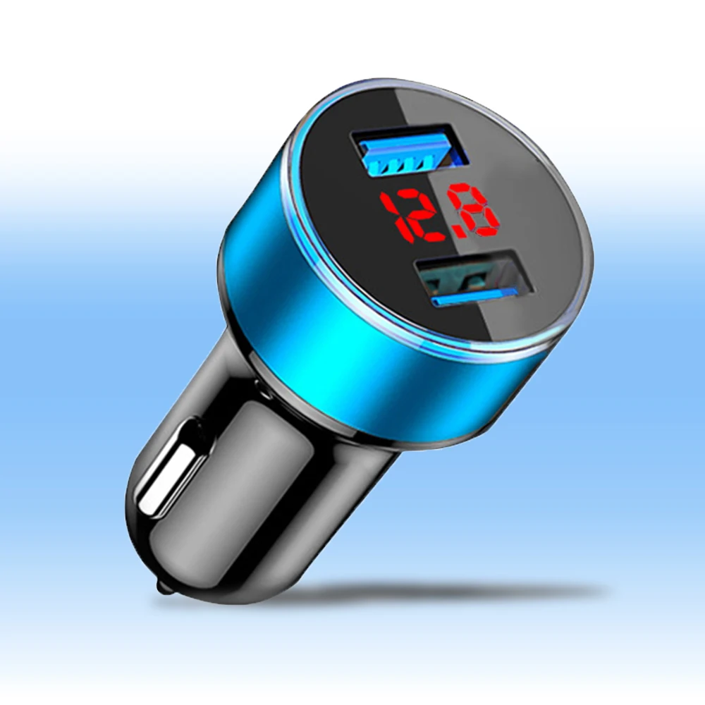 Дождевик 3.1A 5 в двойной USB Автомобильное зарядное устройство с светодиодный дисплей универсальный телефон автомобильное зарядное устройство для Xiaomi samsung S8 iPhone X 8 Plus планшет