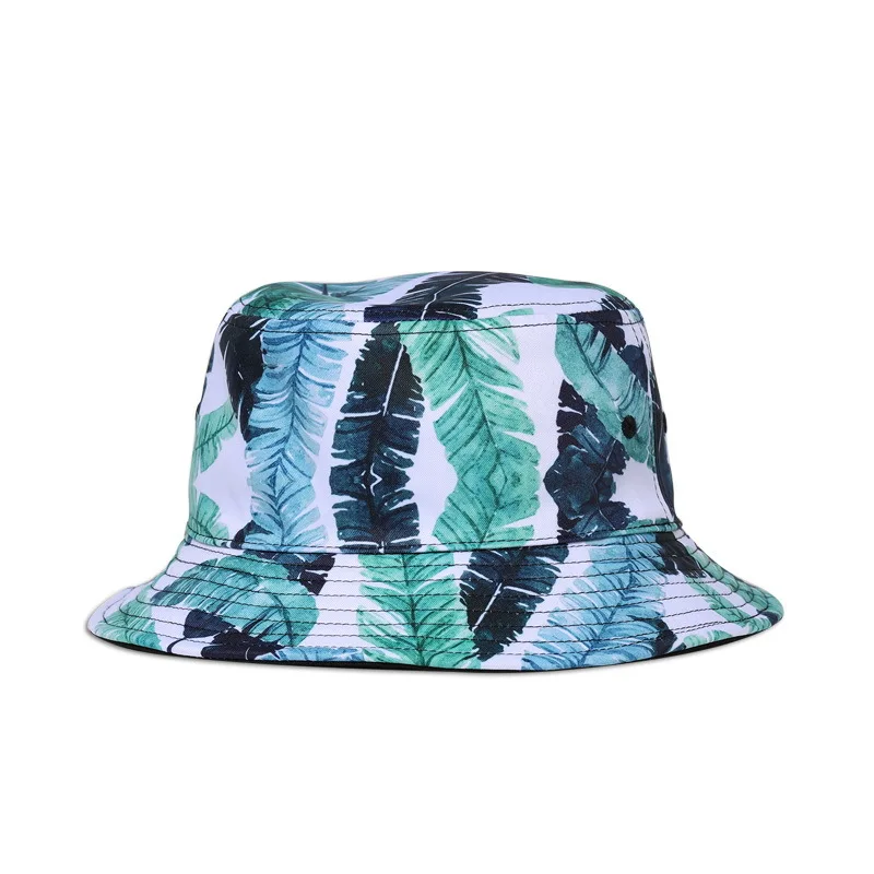 

New Bucket Cap Men Women Unisex Flower Print Banana Hat Bob Caps Hip Hop Cool Outdoor Sports Summer Beach Sun Fishing