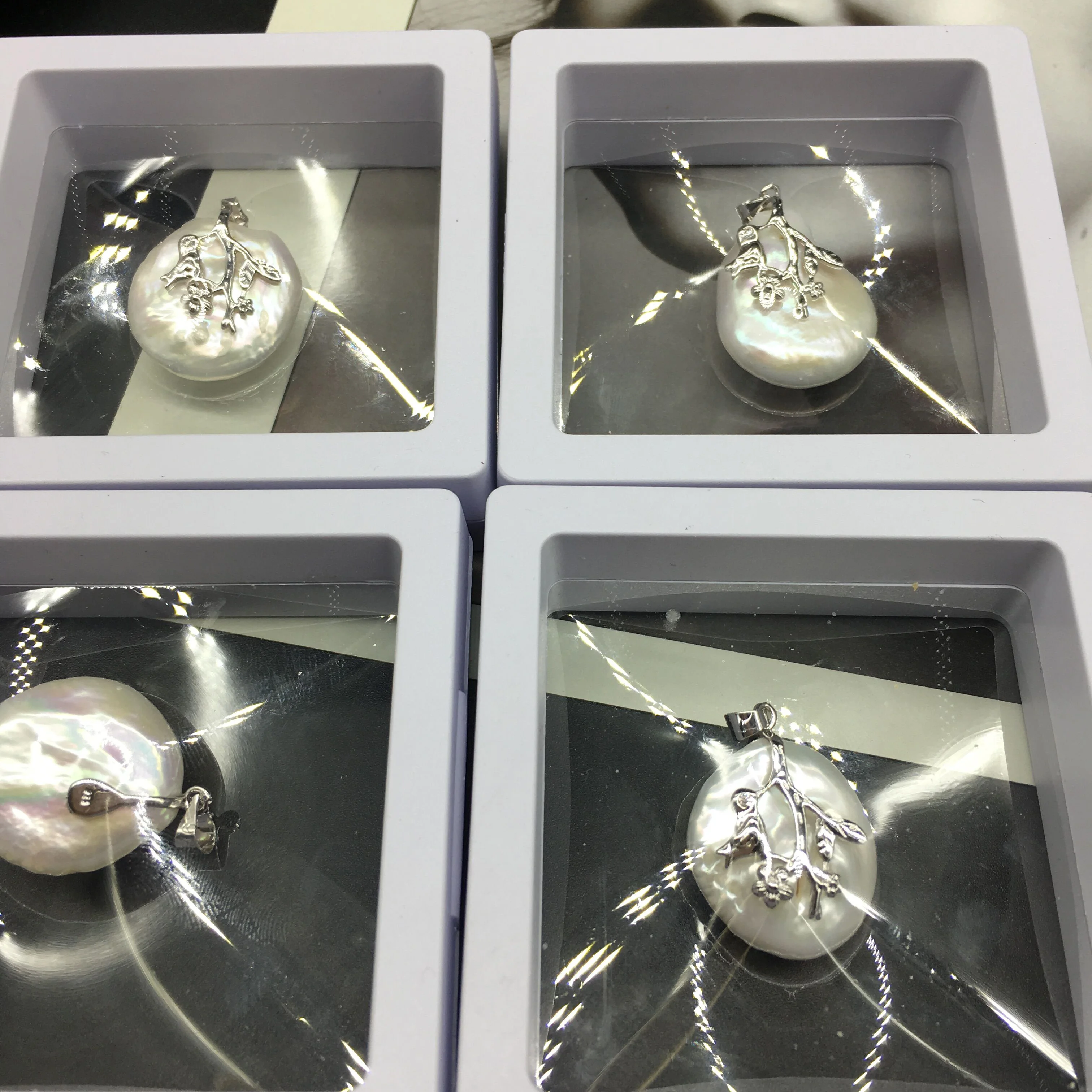 Набор свадебных украшений из серебра 925 пробы массивная подвеска и серьги цвета