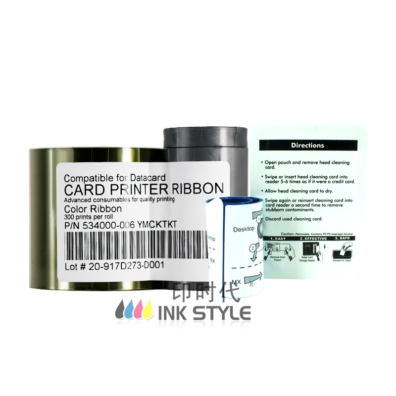 Generic 534000-006 YMCKTKT цветная лента 300 изображений для использования в Datacard SP25 SP35 SP55 SP75 +