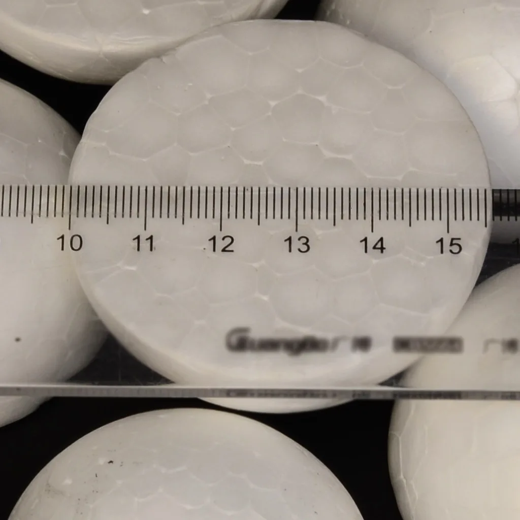 

50pcs White Modelling Craft Styrofoam Foam Ball Christmas Ornaments DIY 60mm