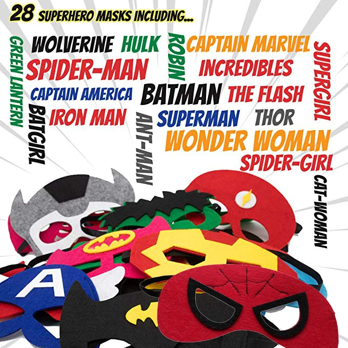 Супергерой маска Косплей Супермен Бэтмен Человек паук Халк Тор Железный человек