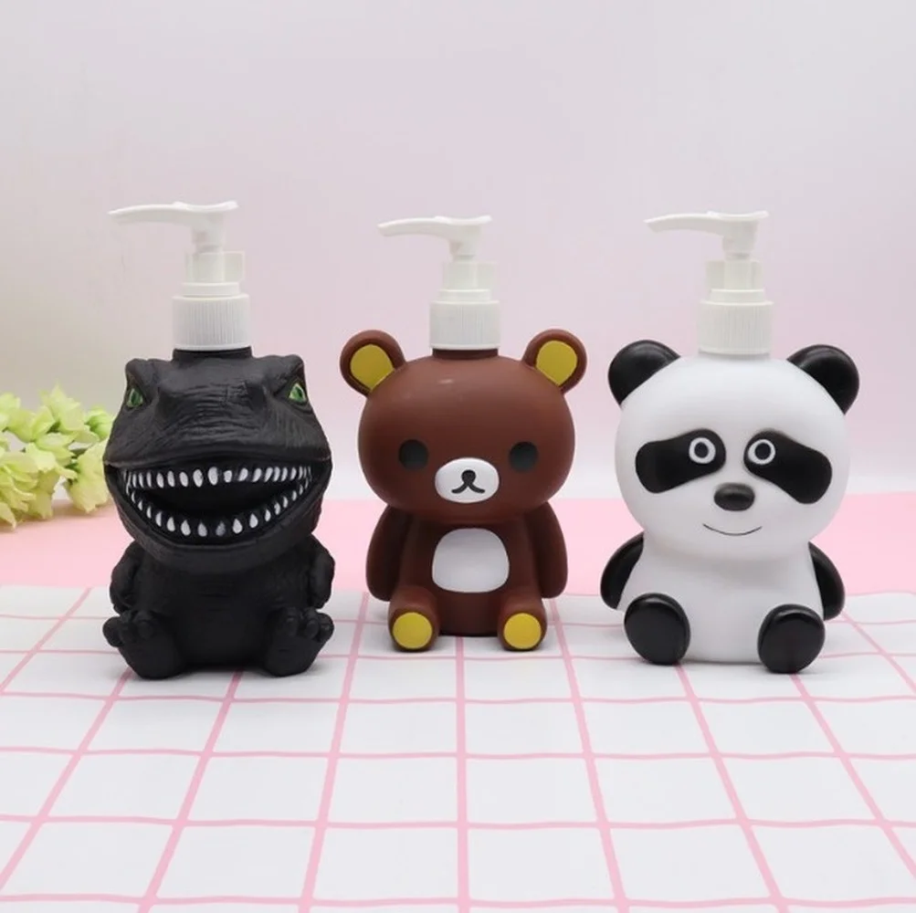 

Bathroom Liquid Soap Dispenser Cartoon Plastic Soap Bottle Shower Gel Shampoo Bottle Portable Household Travel Lotion Bottle
