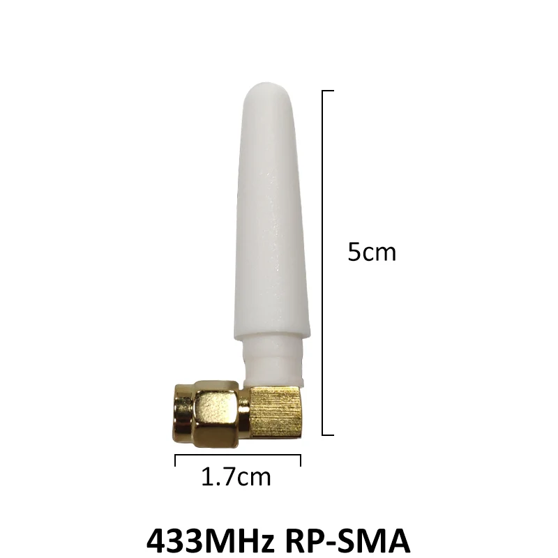 2 шт. 433 МГц IOT антенна дБи GSM RP-SMA коннектор резиновая Lorawan + IPX на SMA Штекерный