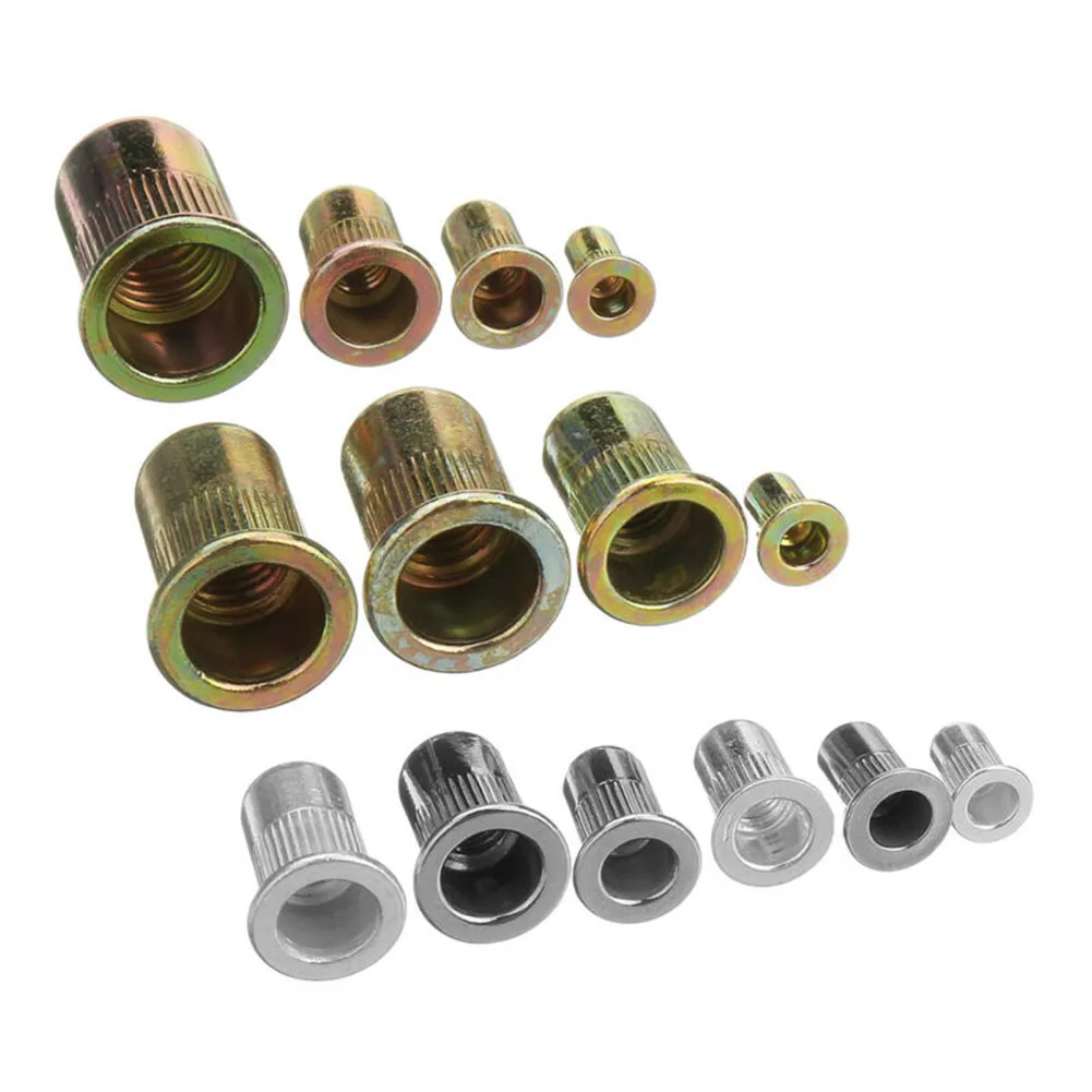 

M3 M4 M5 M6 M8 M10 M12 Nut Kit Rivet Nut Mandrels Stainless Steel 1200pcs Hand Insert Rivet Nut Tool