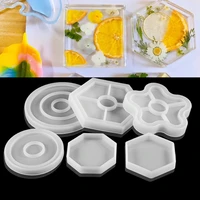 fruit disc tea tray coaster molds resin casting silicone coaster mold for diy cake fruit holder epoxy tray coaster molds kits