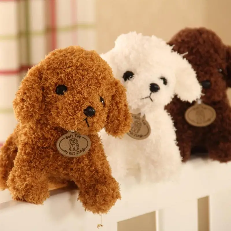 

Best quality Cute simulation dog plush toy puppy doll teddy dog doll children toy factory supprt
