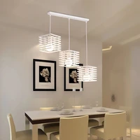 modern led pendant lights black white kitchen ceiling pendant lamp hanglamp square hanging dining table light fixture luminaire