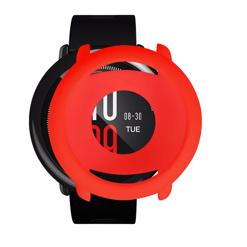 Защитный чехол 2 в 1 для Xiaomi Huami AMAZFIT Pace Band чехлы из ТПУ с ремешком и защитная пленка