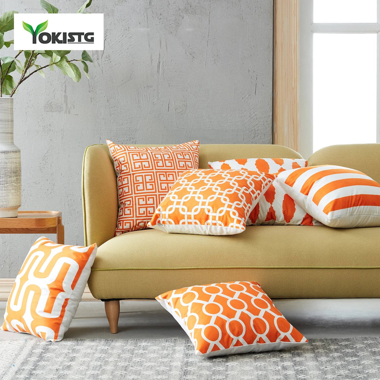 Геометрические Дизайнерские Наволочки YokiSTG декоративные наволочки для дивана
