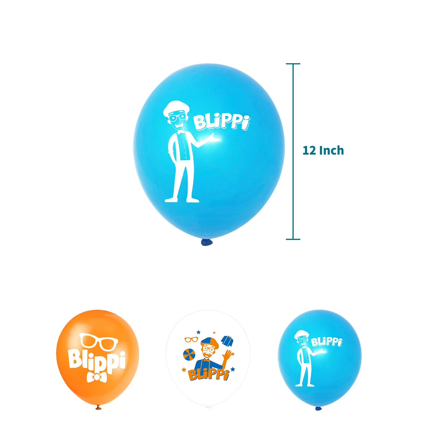 

Blippi Theme Birthday Party Decorations Paper Banner Cupcake Toppers Latex Balloons Birthday Party Supplies For Kids Baby Shower