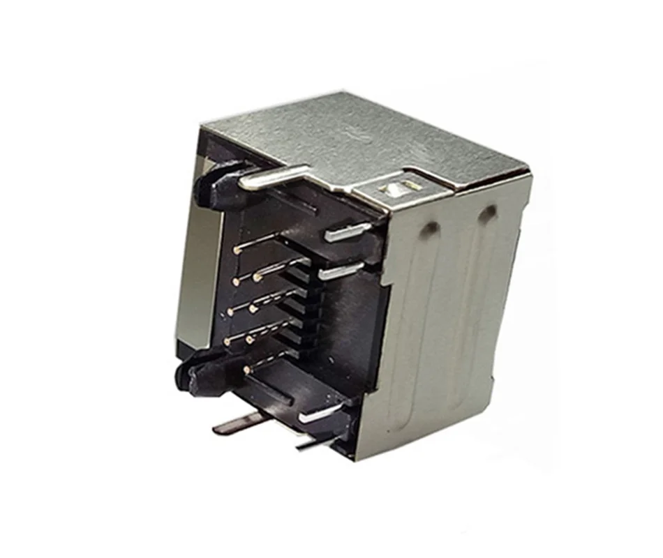10 шт./лот 8P8C RJ45 PCB Панель Крепление разъем w/желтый зеленый светодиодный светильник один RJ45 Женский Разъем терминал для сети Ethernet