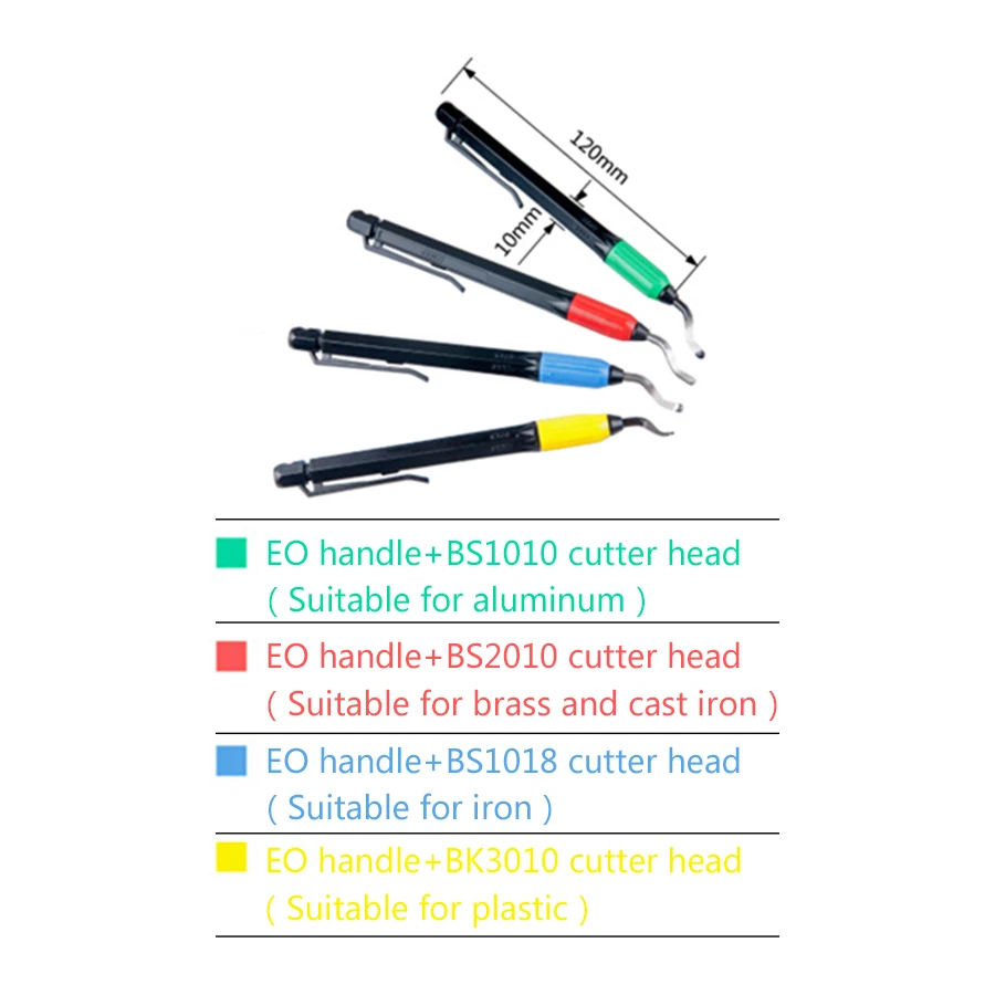 EO2100 NOGA Trimming Device Portable Deburring scraper Small Hole Straight Edge knife Plastic handle value suit | Инструменты