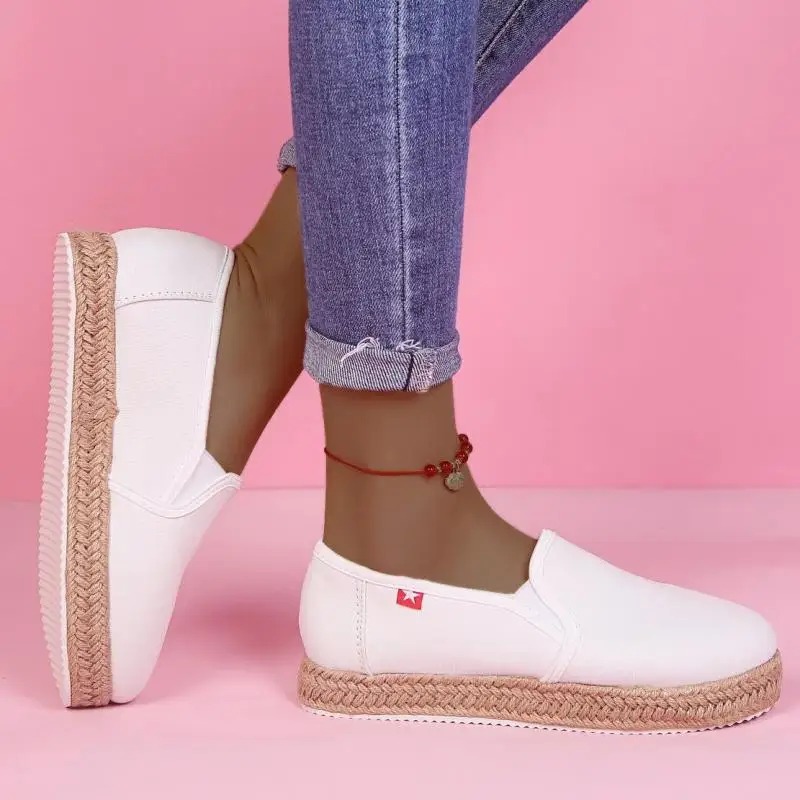 women flats casual shoes woman canvas fabric plus size loafers slip on single shoe chaussures femme