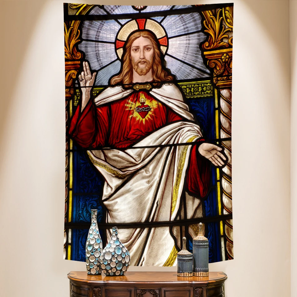 

Гобелен «Иисус» PRINTED 100% полиэстер