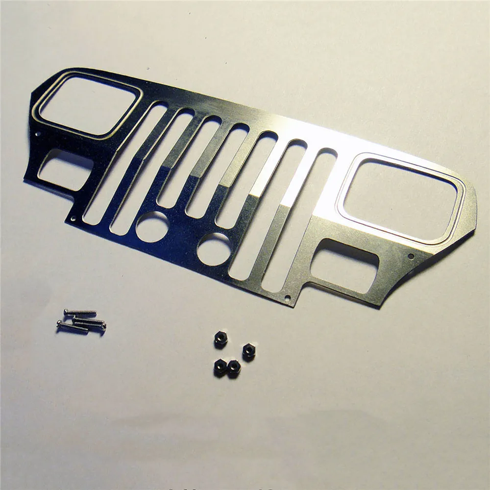 

Metal Front Grille DIY Part for 1/10 TAMIYA CC01 Wrangler RC Car Upgrade Parts