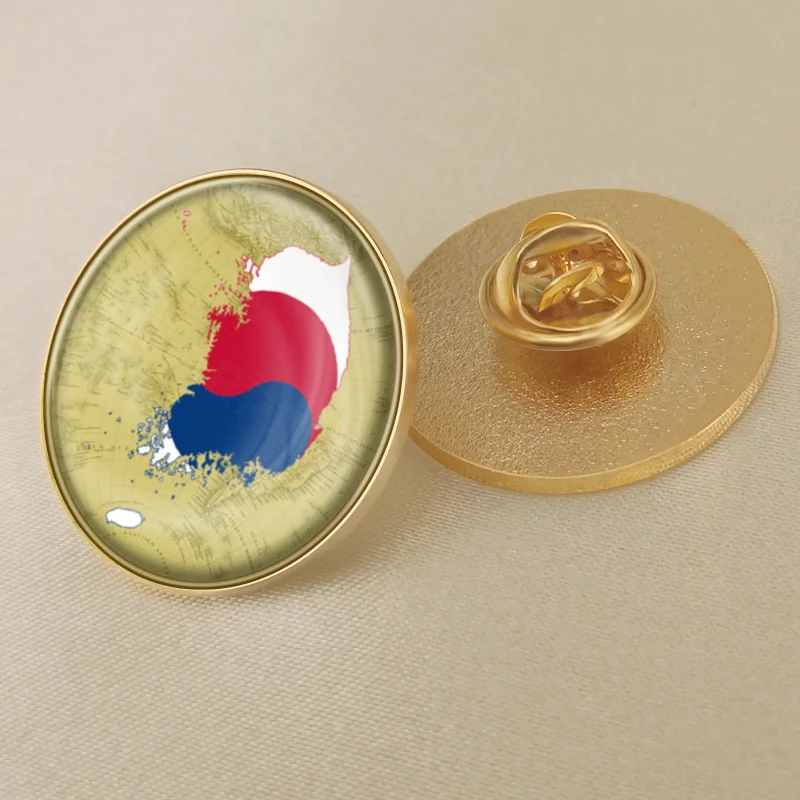 Герб Южной Кореи карта флаг Национальная эмблема национальный цветок брошь