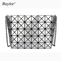 buylor small crossbody bag laser glitter shoulder bag geometric holographic sequin laser handbag fashion%c2%a0lattice strap for party