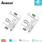 Универсальный таймер выключателя Aubess, беспроводное управление через приложение, работает с Alexa Google Home, с Wi-Fi, сделай сам