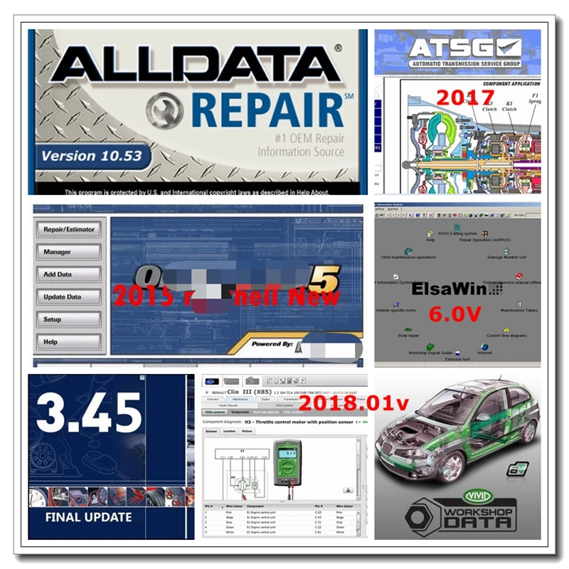 Alldata 2021 горячая Распродажа все програмное обеспечение данным по Mit ../Chell Авто...