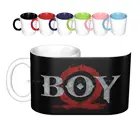 Керамические кружки God Of War: Boy, кофейные чашки, Кружка для молока и чая, кружка God Of War God, War Boy, Kratos Atreus God, Ps4, Playstation