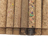 135x30cm cork leather thin fabric wood grain pu synthetic fabric sheet for making covershoebagdecorative