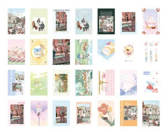 

52mmx80mm water city paper lomo card(1pack=28pieces)