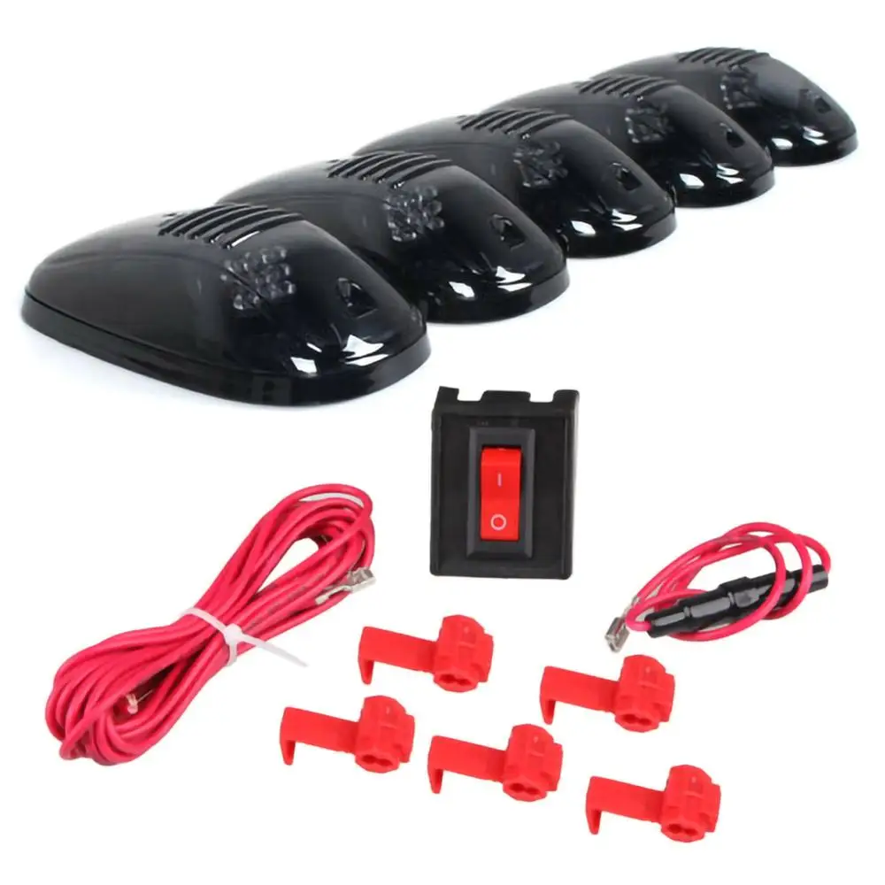 5PCS 12LED Smoked Cab Roof Top Marker Running Clearance Warm Light Fit For Dodge Ram UV Treatment Wholesale Dropshipping CSV | Автомобили