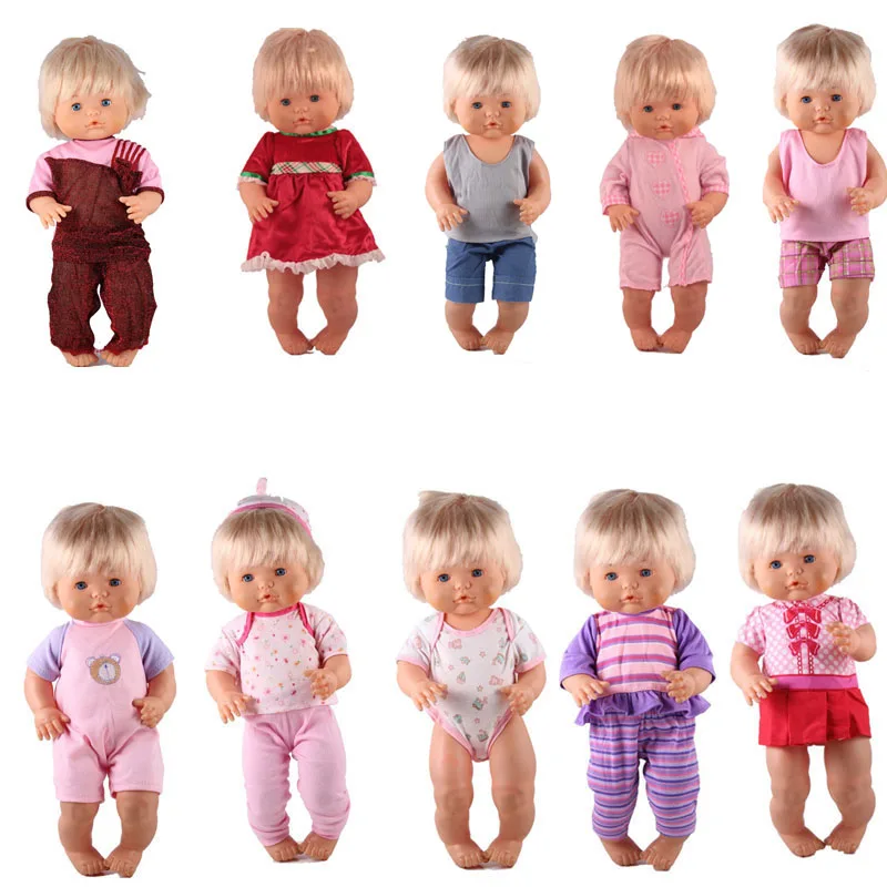 41 см Nenuco Одежда для кукол Nenuco Ropa y su Hermanita 10 шт./лот аксессуары для кукол DIY платье для 16 дюймов My Little Nenuco кукла - Цвет: 10PCS style 2