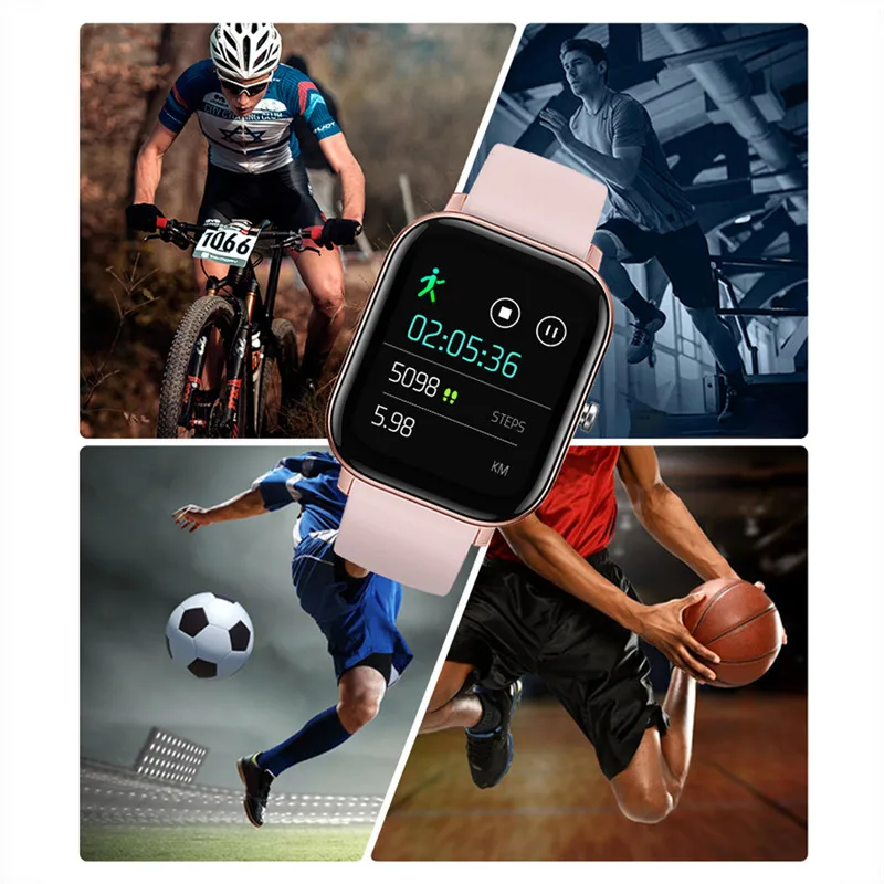 

LIGE Fashion Smart Watch Men IPX7 Waterproof Fitness Tracker LED Full Screen Touch Heart Rate Monitor Sports Smart Watch Woman