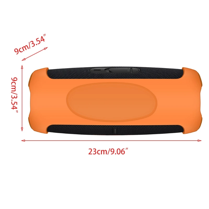 

Soft Silicone Case Protective Cover With Strap Carabiner for -JBL Charge 5