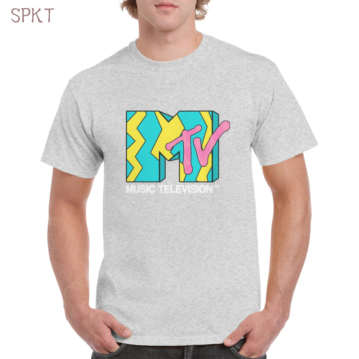 

MTV - Video the 80's print tshirt 100% cotton MTV Logo Boombox graphic t shirt gothic punk oversized casual women/men's T-Shirts