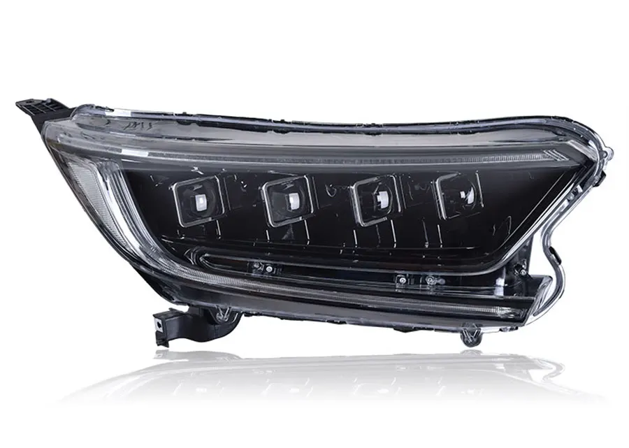 2Pcs LED Headlights For Honda CR-V- ALL LED car lights Angel eyes Full LED Fog lights LED Daytime Running Lights