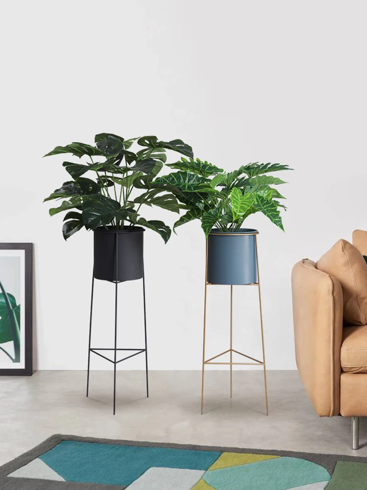 Скандинавская дизайнерская подставка для цветов кованая железная стойка