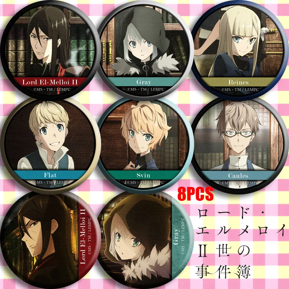 

Anime Lord El-Melloi II Case Files Lord·El-MelloiⅡ Gray Badge Cosplay Costume Garniture Itabag Bedge Button Brooch Pin DADGE Toy