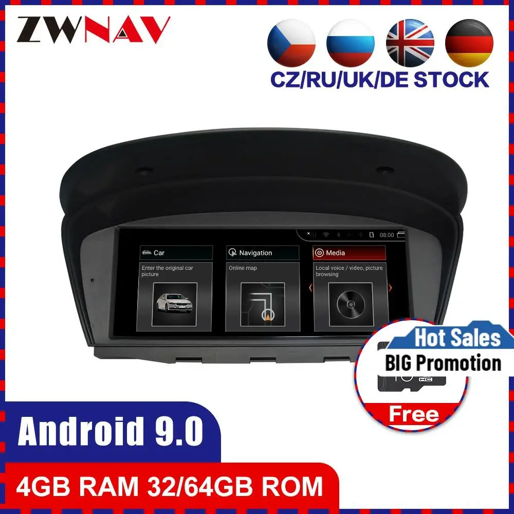 Автомобильный мультимедийный плеер Android 9 0 GPS аудио navi для BMW 5seris E60 E61 M5 6 seris E63 E64 M6 3