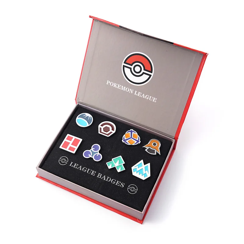 

Pokemon Animation Surrounding Gym Badge Brooch Set Alloy Set of 8Toys Hobbies Action FiguresChristmas Gift