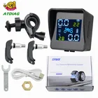 Система контроля давления в шинах, мотоциклетная TPMS, сигнализация с 2 внешними датчиками, зарядка через USB