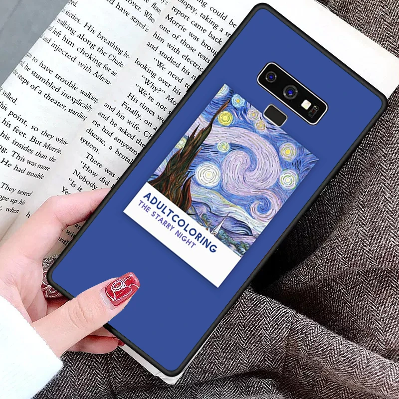 Чехол Vingate Vincent Van Gogh Pantone для телефона Samsung Note 3 4 5 7 8 9 10 pro A7 2018 A10 A40 A50 A70 J7